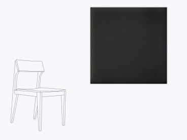 Sitzkissen aus Filz und recyceltem Leder OUT Schulz Chair